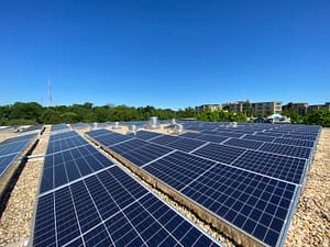 commercial rooftop solar installation