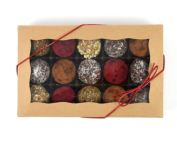 vegan truffles gift box healthty